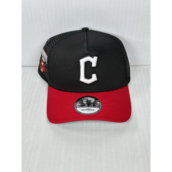 New Era Cleveland Guardians MLB 9FORTY A-Frame SnapBack Adjustable Hat Cap NWT - Picture 1 of 5